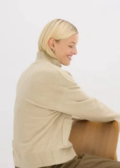 Damen bonprix Bekleidung·Umstandsmode|Strickmode|Strickjacke mit Reißverschluss