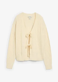 Damen bonprix Bekleidung·Umstandsmode|Strickmode|Strickjacke mit Schleifen