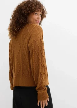 Damen bonprix Bekleidung·Umstandsmode|Strickmode|Strickjacke mit Schleifen