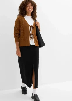 Damen bonprix Bekleidung·Umstandsmode|Strickmode|Strickjacke mit Schleifen