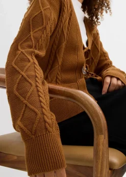 Damen bonprix Bekleidung·Umstandsmode|Strickmode|Strickjacke mit Schleifen