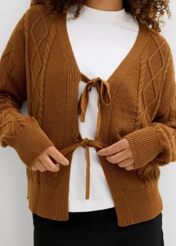Damen bonprix Bekleidung·Umstandsmode|Strickmode|Strickjacke mit Schleifen
