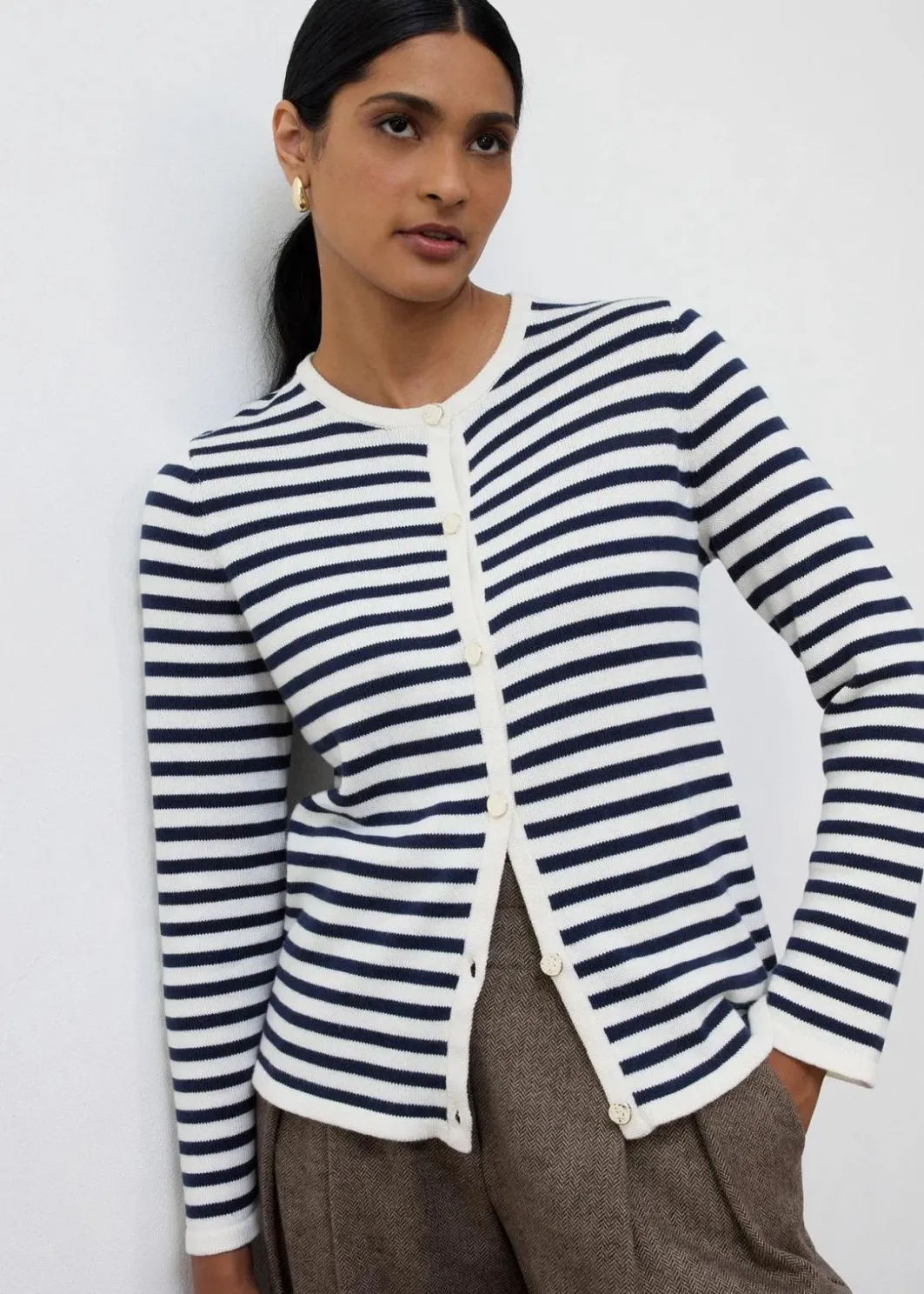 Strickjacke mit Seidenanteil Damen Strickmode|Pullover & Strickjacken