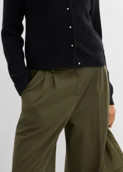 Hot Strickjacke mit Zierknöpfen aus Woll-Mix Damen Bekleidung·Umstandsmode|Strickmode