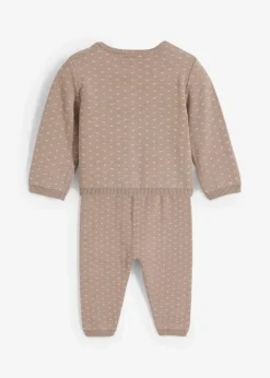 Best Strickjacke und Hose aus Baumwoll-Mix (2-tlg.Set) Kinder Hosen & Leggings|Shirts & Pullover