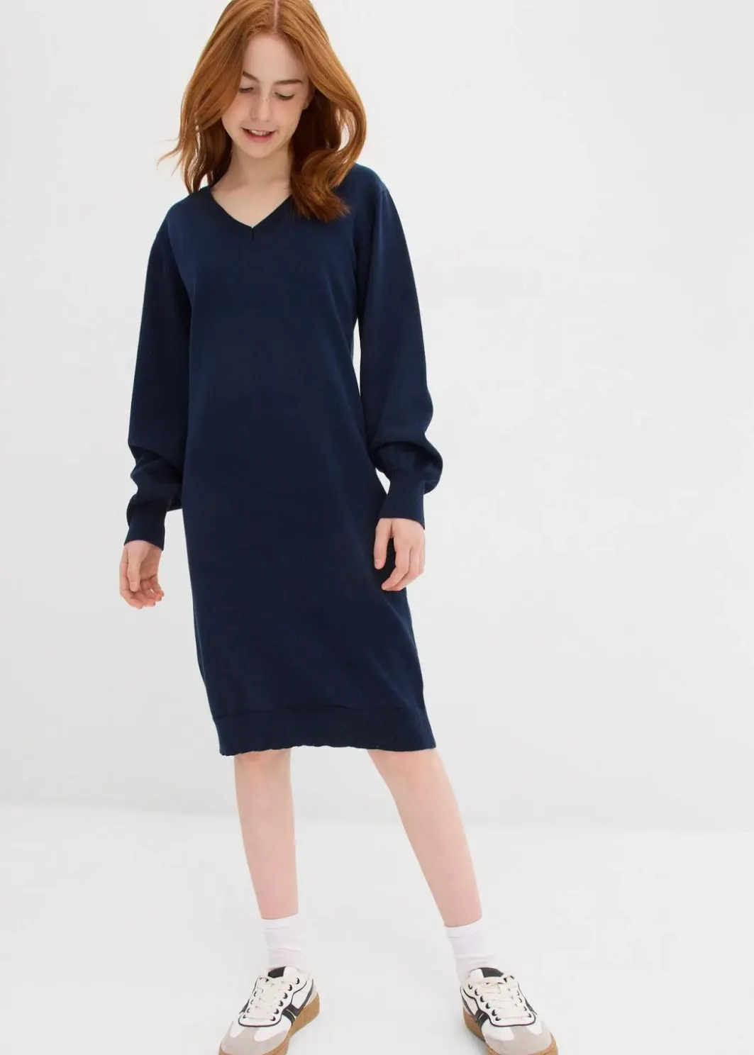 Kinder bonprix Mädchen 9-16 Jahre·Kleider & Jumpsuits|Strickkleid