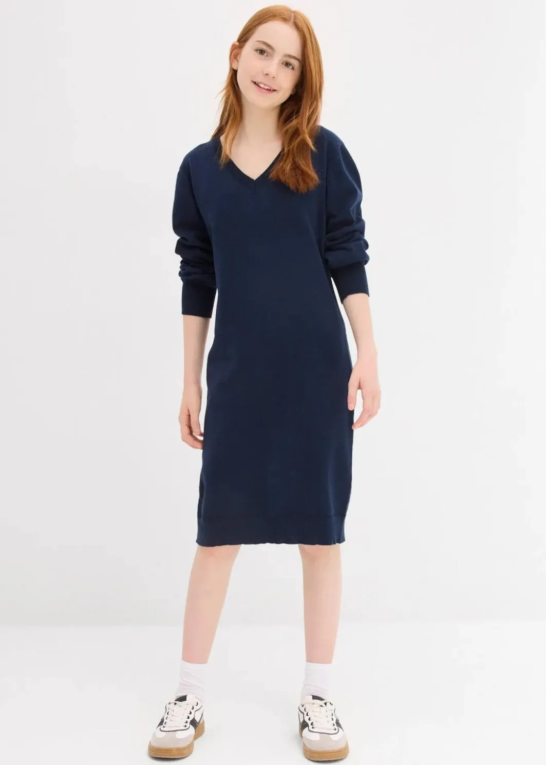 Kinder bonprix Mädchen 9-16 Jahre·Kleider & Jumpsuits|Strickkleid