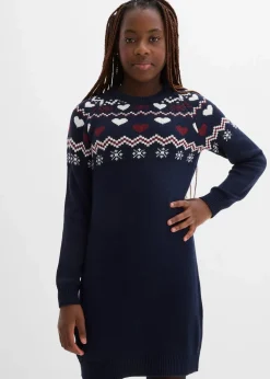 Kinder bonprix Mädchen 9-16 Jahre·Kleider & Jumpsuits|Strickkleid