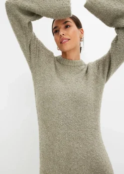 Hot Strickkleid aus Bouclé Damen Kleider|Strickmode