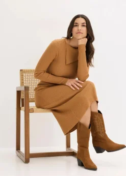 Best Strickkleid aus fließendem Viskose-Mix Damen Bekleidung·Umstandsmode|Bekleidung·Pullover & Strickjacken