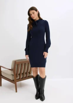 Discount Strickkleid aus fließendem Viskose-Mix Damen Bekleidung·Umstandsmode|Strickmode