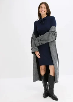 Discount Strickkleid aus fließendem Viskose-Mix Damen Bekleidung·Umstandsmode|Strickmode