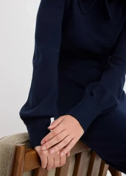 Discount Strickkleid aus fließendem Viskose-Mix Damen Bekleidung·Umstandsmode|Strickmode