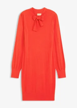 Damen bonprix Bekleidung·Umstandsmode|Strickmode|Strickkleid aus fließendem Viskose-Mix