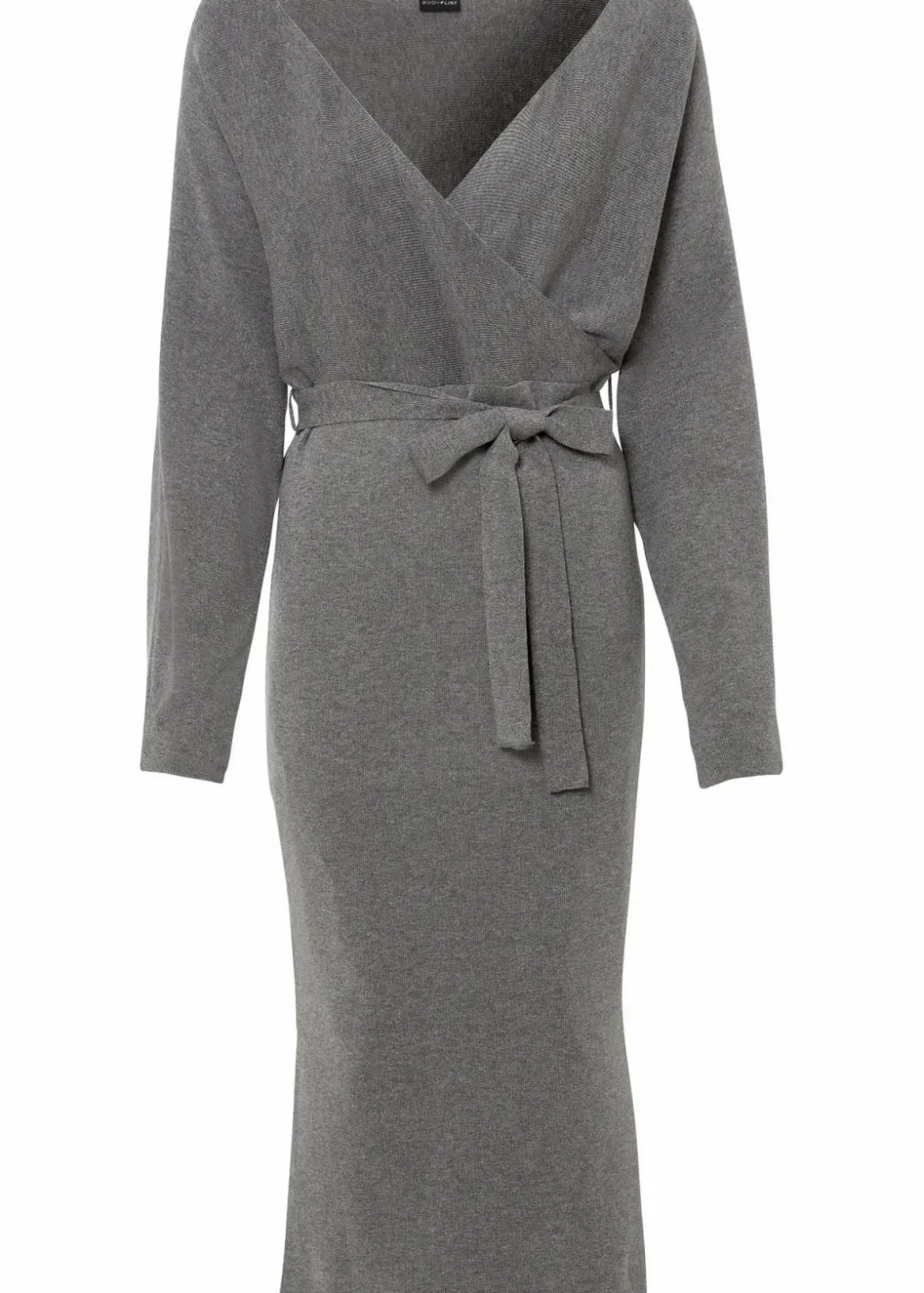 Online Strickkleid aus fließendem Viskose-Mix Damen Kleider|Strickmode