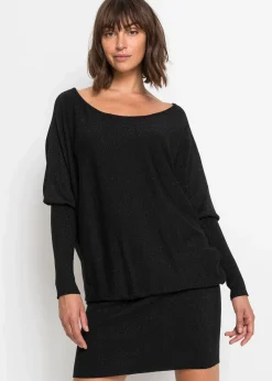 Hot Strickkleid aus fließendem Viskose-Mix Damen Bekleidung·Umstandsmode|Strickmode