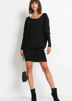 Hot Strickkleid aus fließendem Viskose-Mix Damen Bekleidung·Umstandsmode|Strickmode