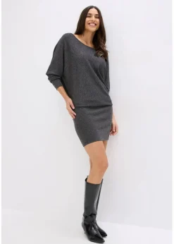 Clearance Strickkleid aus fließendem Viskose-Mix Damen Bekleidung·Umstandsmode|Strickmode
