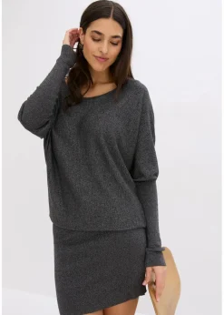 Clearance Strickkleid aus fließendem Viskose-Mix Damen Bekleidung·Umstandsmode|Strickmode