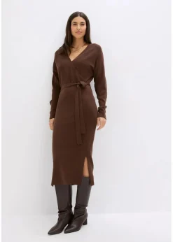Damen bonprix Bekleidung·Umstandsmode|Bekleidung·Pullover & Strickjacken|Strickkleid aus fließendem Viskose-Mix