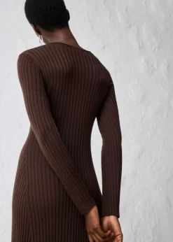 Damen bonprix Kleider|Strickmode|Strickkleid aus Merinowolle