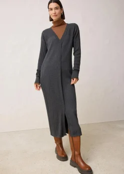 Damen bonprix Bekleidung·Umstandsmode|Strickmode|Strickkleid aus Merinowolle