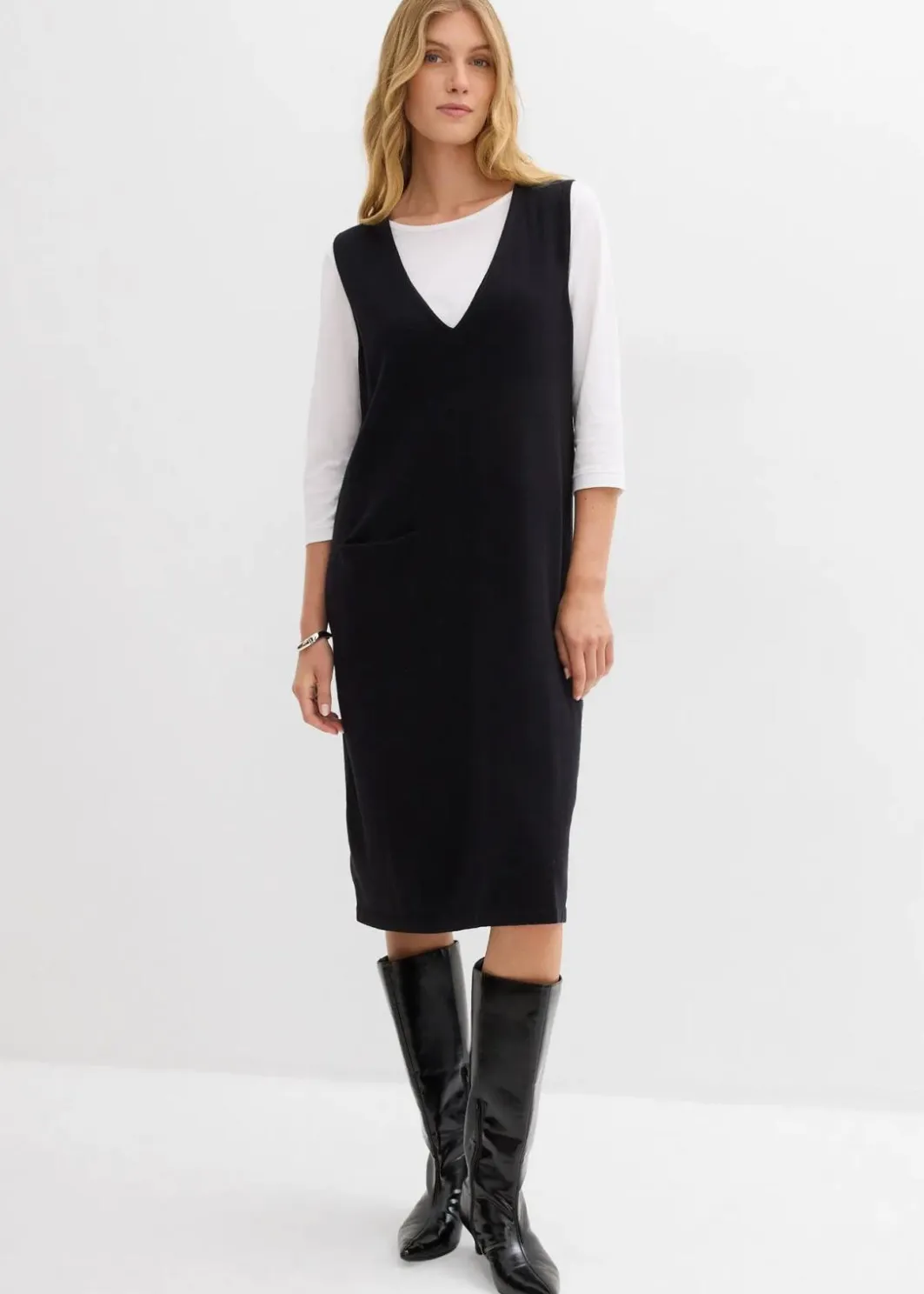 New Strickkleid aus reiner Baumwolle Damen Bekleidung·Umstandsmode|Strickmode