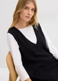 New Strickkleid aus reiner Baumwolle Damen Bekleidung·Umstandsmode|Strickmode