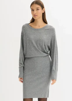 Strickkleid aus softem Viskose-Mix Damen Kleider|Strickmode