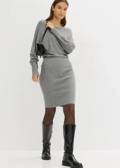 Strickkleid aus softem Viskose-Mix Damen Kleider|Strickmode