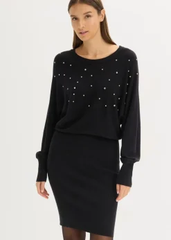 Discount Strickkleid aus softem Viskose-Mix Damen Bekleidung·Umstandsmode|Bekleidung·Pullover & Strickjacken