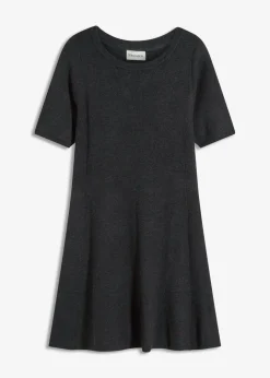 Damen bonprix Kleider|Strickmode|Strickkleid aus softem Viskose-Mix