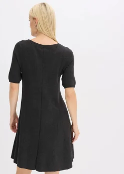 Damen bonprix Kleider|Strickmode|Strickkleid aus softem Viskose-Mix