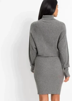 Damen bonprix Bekleidung·Pullover & Strickjacken|Kleider|Strickkleid aus Viskose-Mix