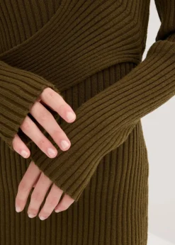 Damen bonprix Bekleidung·Umstandsmode|Bekleidung·Pullover & Strickjacken|Strickkleid aus Viskose-Mix
