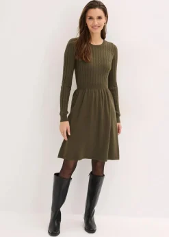 Best Strickkleid aus Viskose-Mix Damen Bekleidung·Umstandsmode|Strickmode
