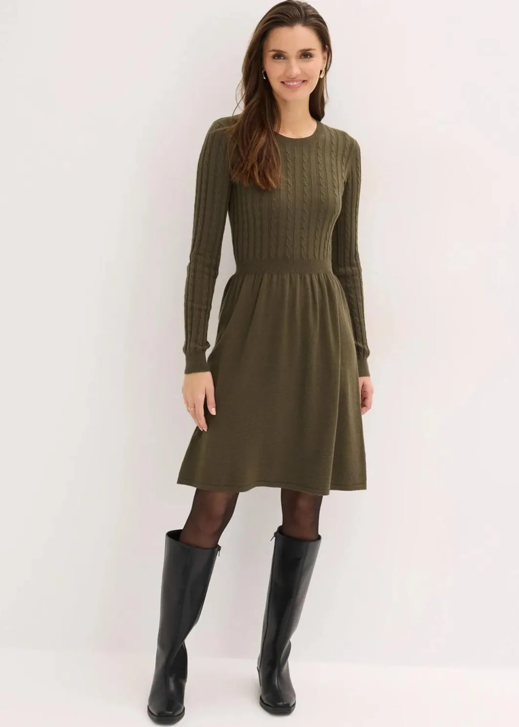 Best Strickkleid aus Viskose-Mix Damen Bekleidung·Umstandsmode|Strickmode