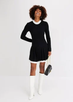 Clearance Strickkleid aus Viskose-Mix Damen Strickmode|Kleider