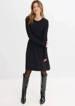 Discount Strickkleid aus Viskose-Mix Damen Bekleidung·Umstandsmode|Strickmode