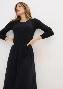 Discount Strickkleid aus Viskose-Mix Damen Bekleidung·Umstandsmode|Strickmode