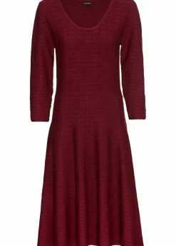 Damen bonprix Kleider|Bekleidung·Pullover & Strickjacken|Strickkleid aus weichem Viskose-Mix