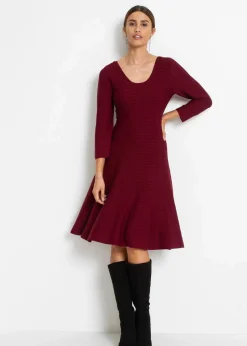 Damen bonprix Kleider|Bekleidung·Pullover & Strickjacken|Strickkleid aus weichem Viskose-Mix