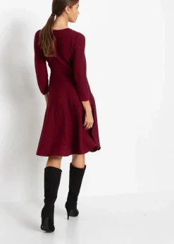 Damen bonprix Kleider|Bekleidung·Pullover & Strickjacken|Strickkleid aus weichem Viskose-Mix
