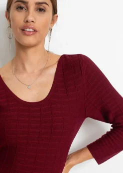 Damen bonprix Kleider|Bekleidung·Pullover & Strickjacken|Strickkleid aus weichem Viskose-Mix