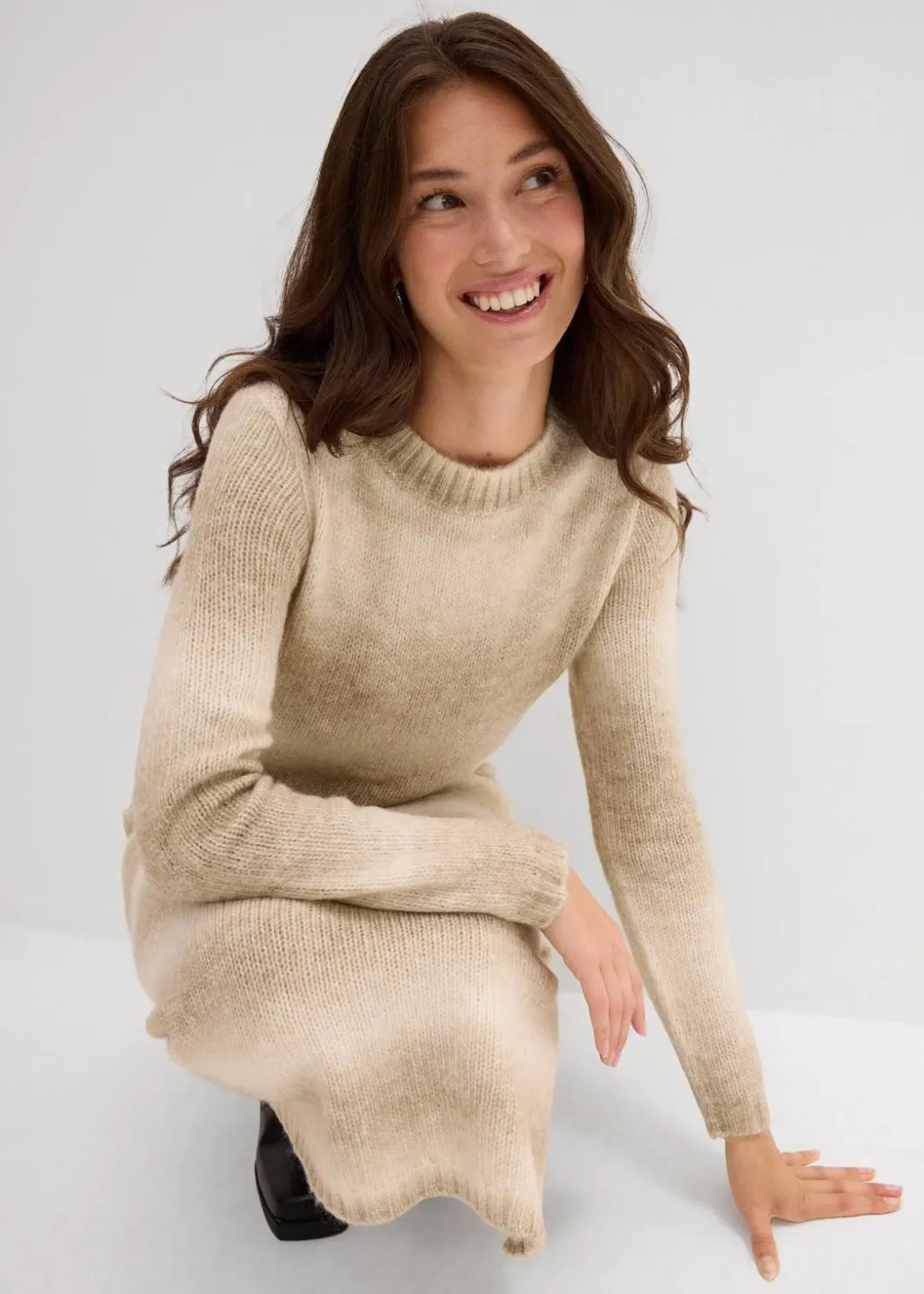 Hot Strickkleid aus weichem Woll-Mix Damen Bekleidung·Umstandsmode|Bekleidung·Pullover & Strickjacken