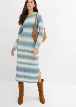 Damen bonprix Kleider|Strickmode|Strickkleid aus weichem Woll-Mix