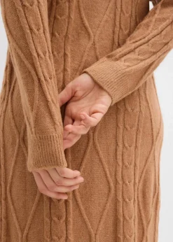 Damen bonprix Bekleidung·Umstandsmode|Bekleidung·Pullover & Strickjacken|Strickkleid aus Zopfstrick