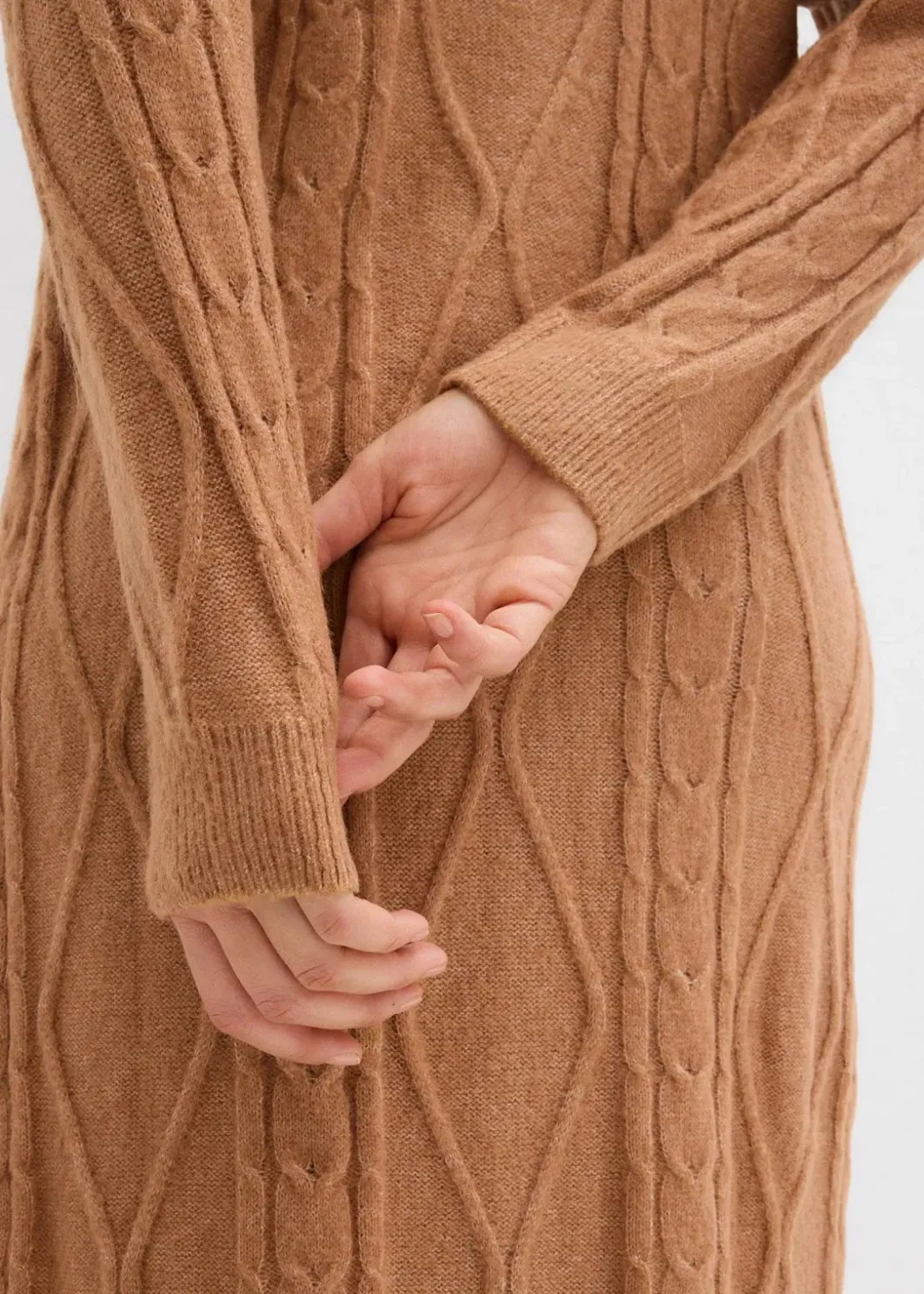 Damen bonprix Bekleidung·Umstandsmode|Bekleidung·Pullover & Strickjacken|Strickkleid aus Zopfstrick