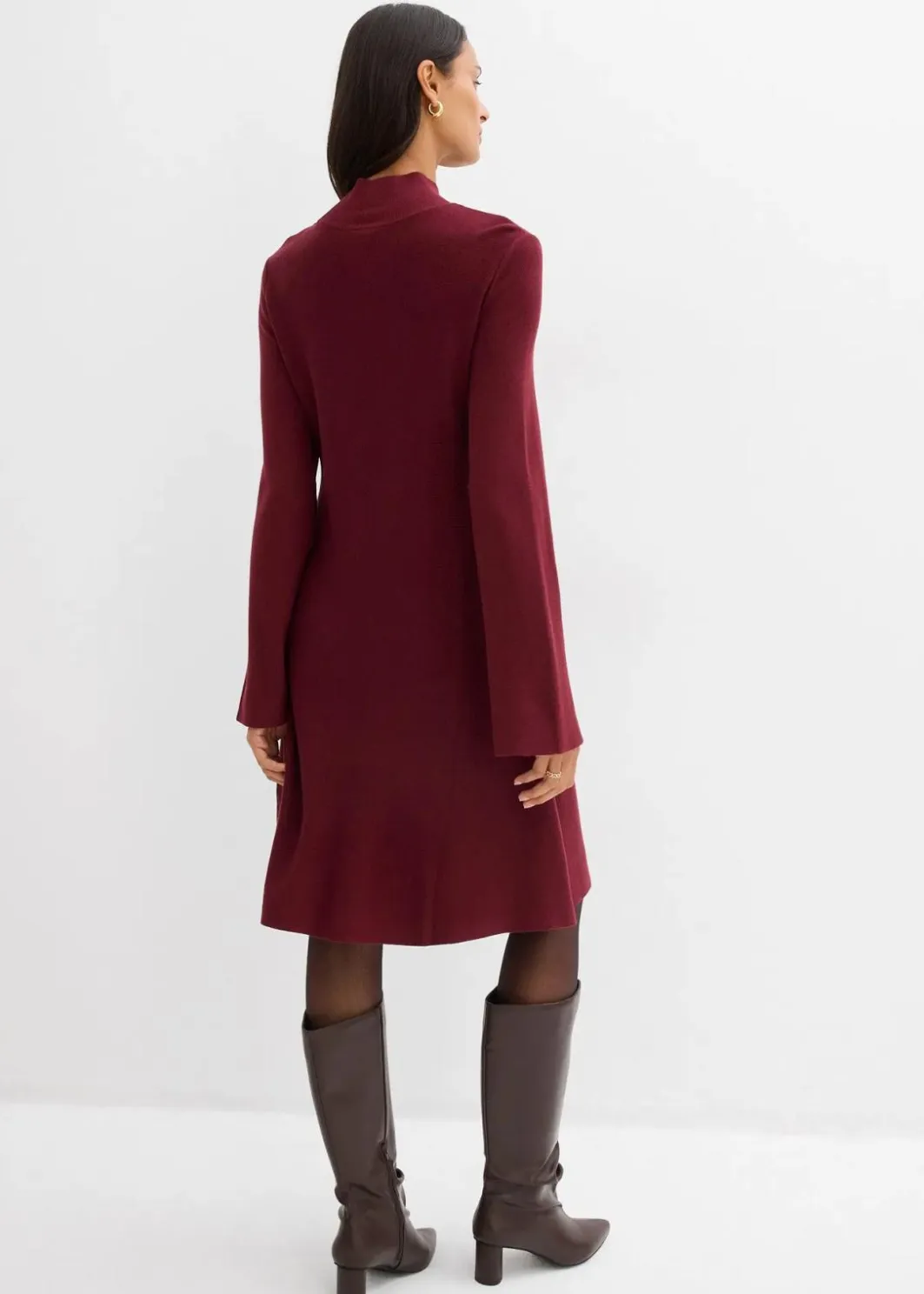 Discount Strickkleid in A-Linie aus Viskose-Mix Damen Bekleidung·Umstandsmode|Strickmode
