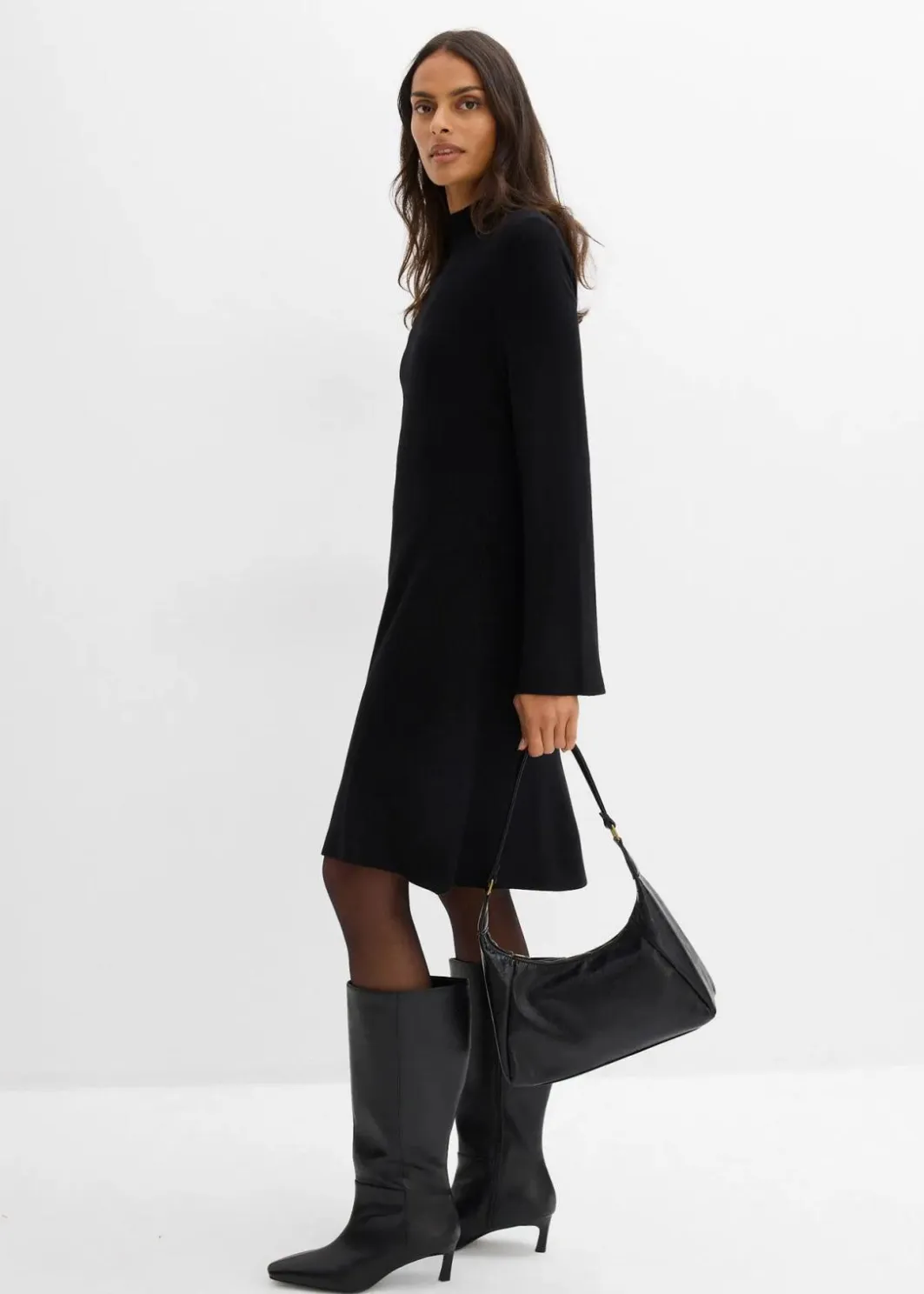 Discount Strickkleid in A-Linie aus Viskose-Mix Damen Bekleidung·Umstandsmode|Strickmode